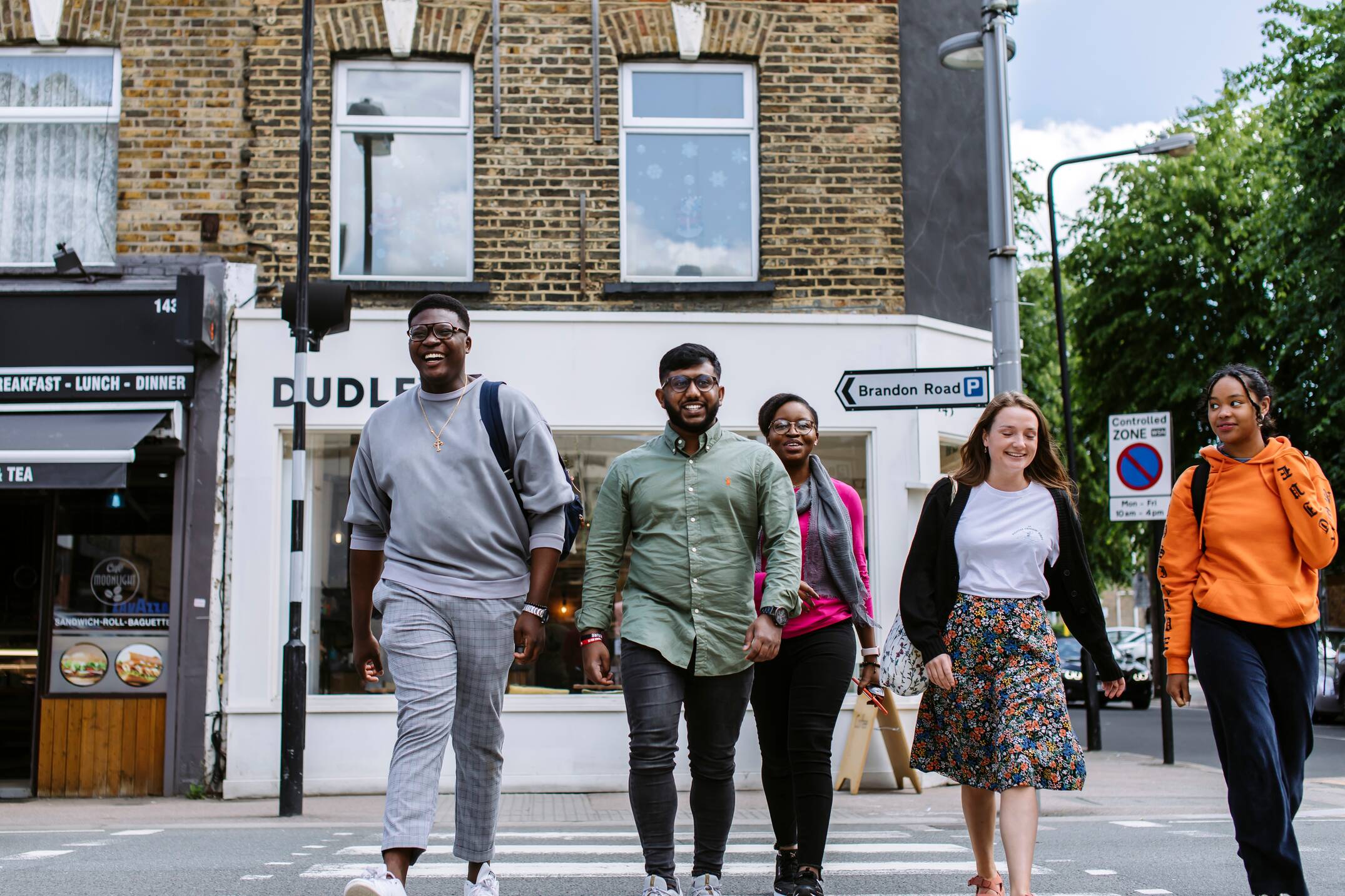Students walking together