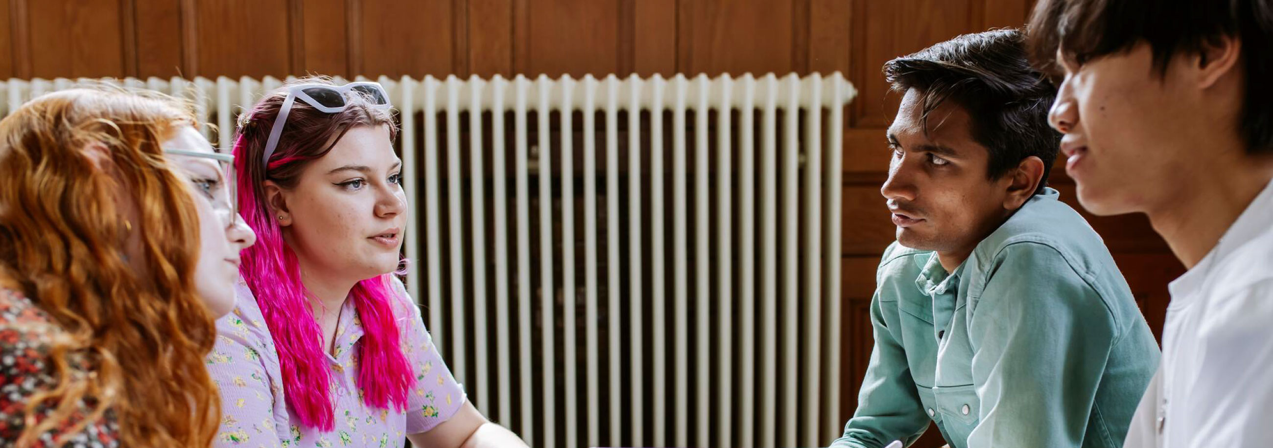 Students in a meeting