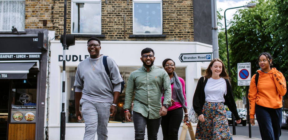 Students walking together